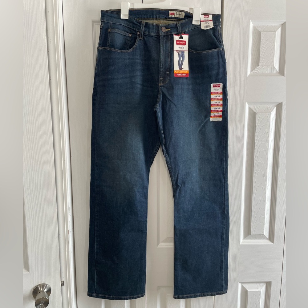 Wrangler Men’s Jean Relaxed Boot 34x34 NWT